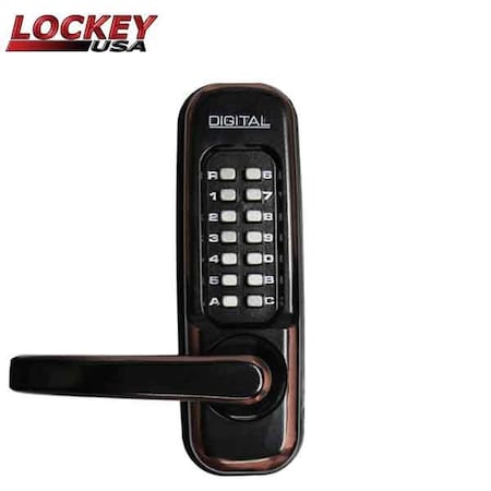 1150DC Double Combination Mechanical Keyless Heavy Duty Lever - OIL RUBBED BRONZE - LEFT